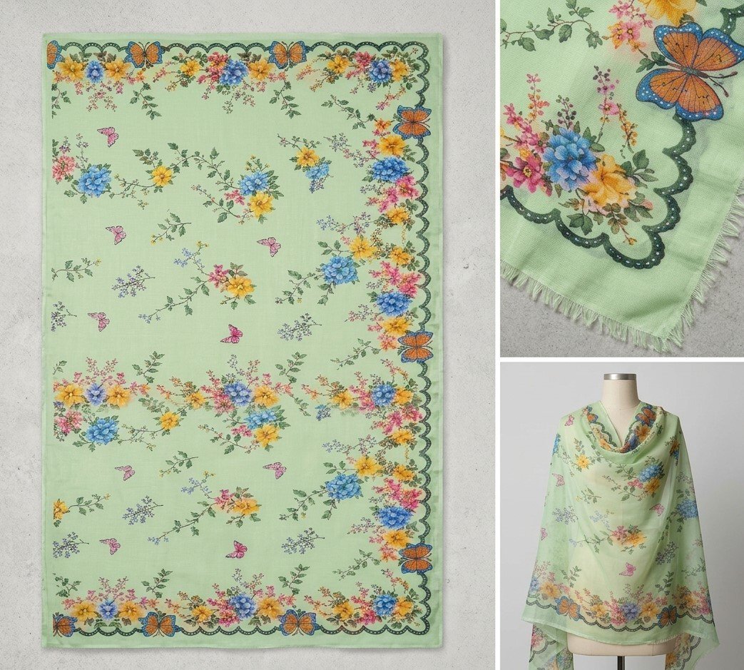 Elegant Floral Bana Dora 3-Piece Suit - Image 7