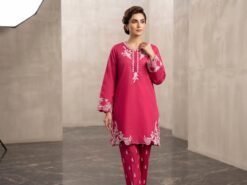 Alternative view of Elegant Cutwork Cotton 2-Piece Suit with Matching Trouser