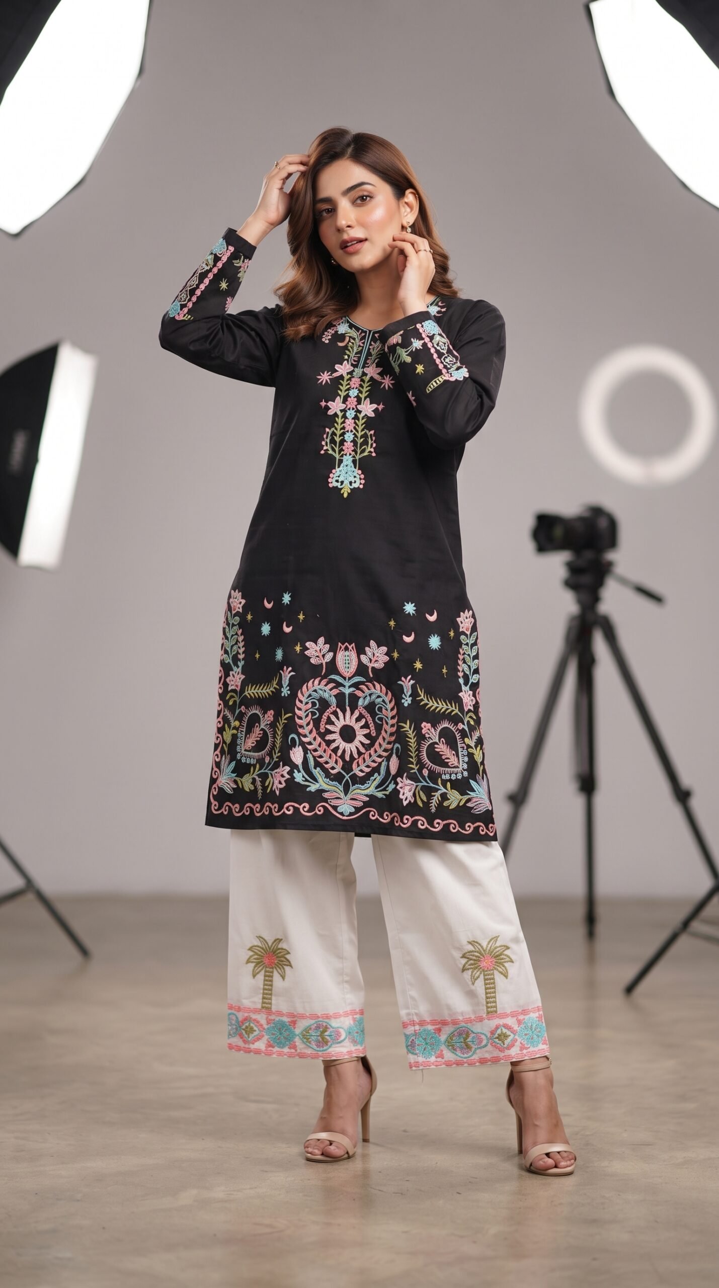 Oasis Glow Co-Ord Set for Women with Straight Trouser