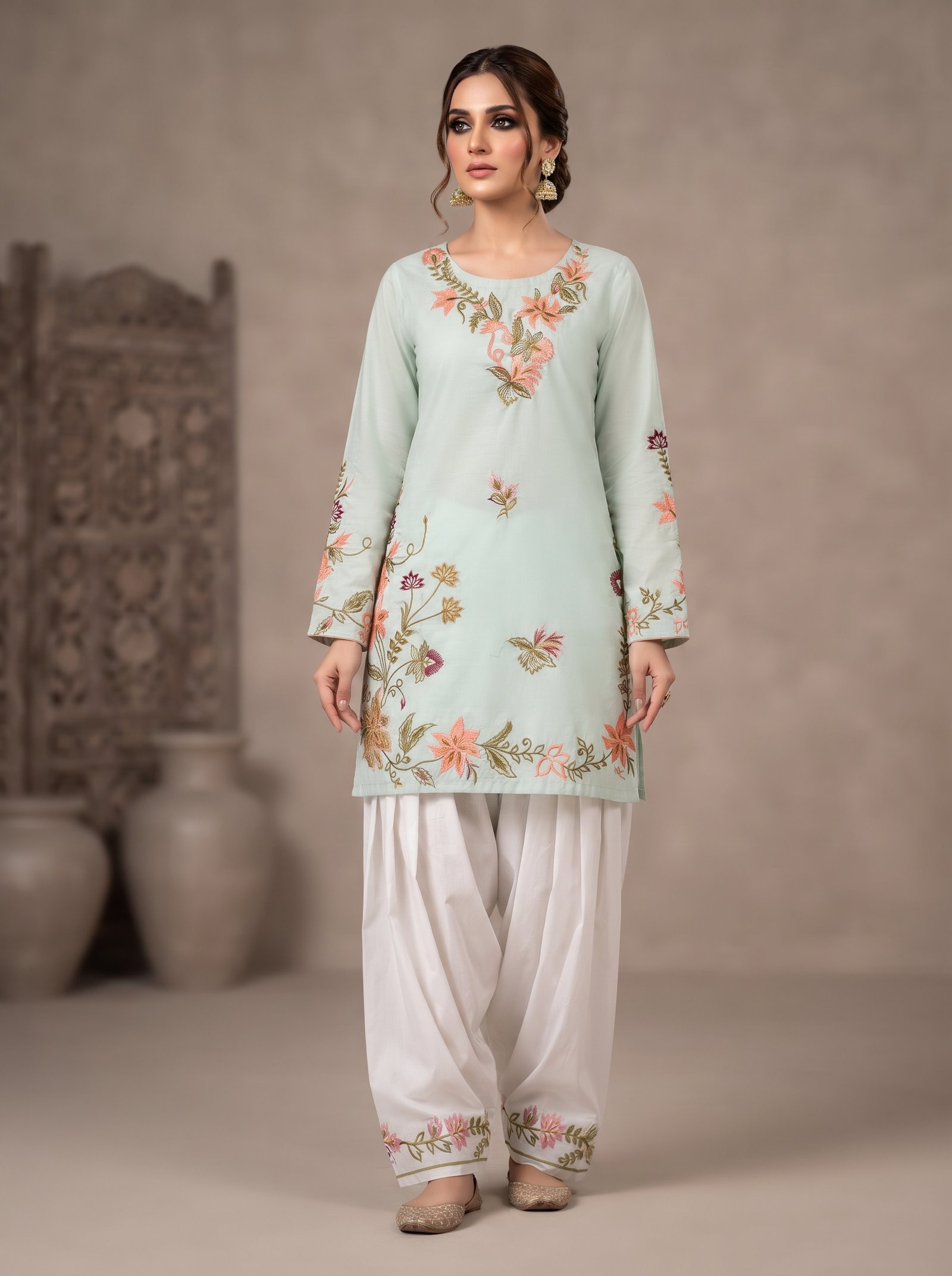 Contemporary Printed Cotton Kurti for Women - Image 2