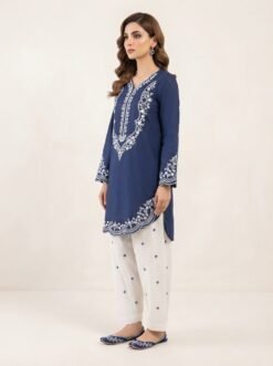 Elegant Cutwork Daman Suit with White Farshi Shalwar