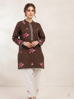 Women's Cotton 2-Piece Suit with Stylish Farshi Shalwar