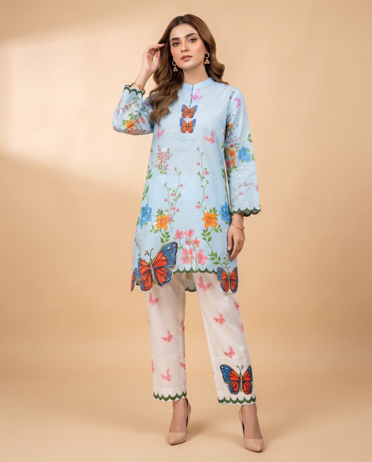 Elegant Floral Bana Dora 3-Piece Suit - Image 2
