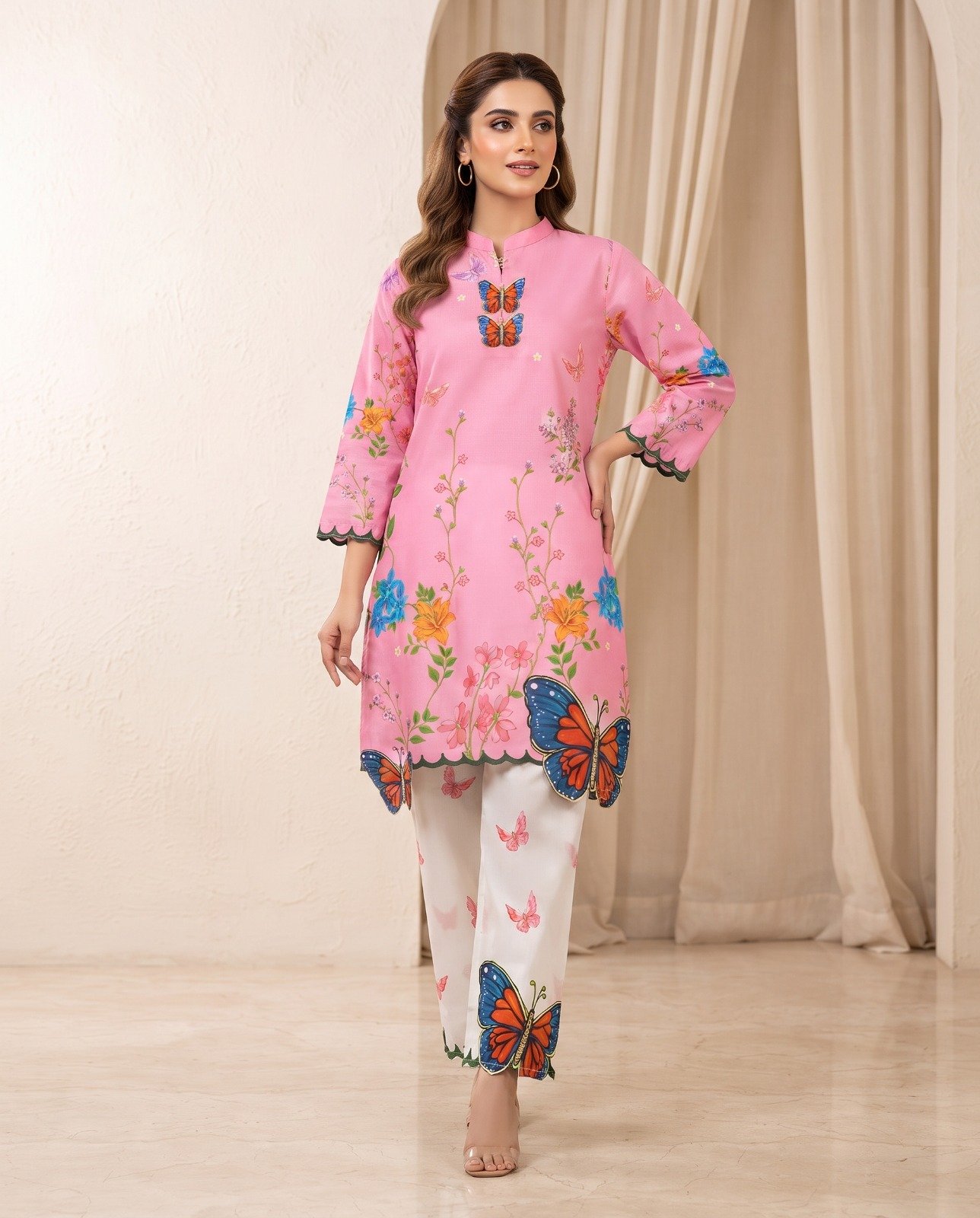 Elegant Floral Bana Dora 3-Piece Suit - Image 3
